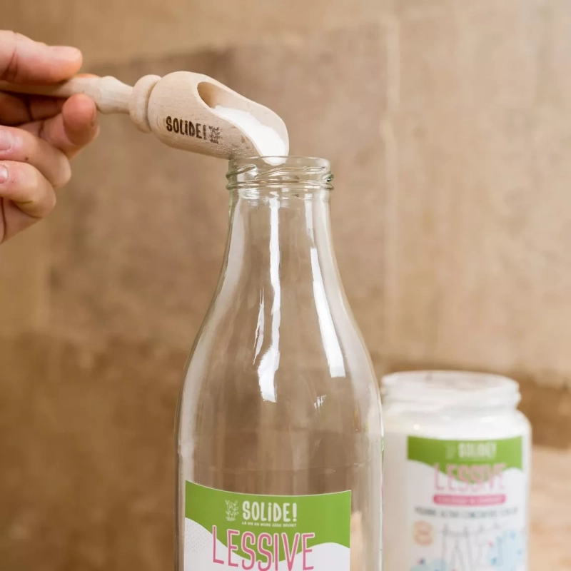 La Pelle de dosage en bois - Poudre Lessive et Lave vaisselle - Solide!