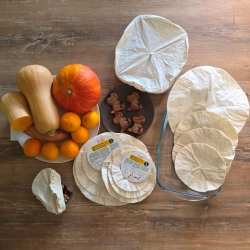 Couvre-plats en coton bio – Lot de 3 tailles  - Ah Table! Ecodis