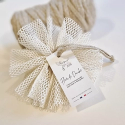 Fleur de douche alvéolée  - Gommage doux- Alice et Jeanne