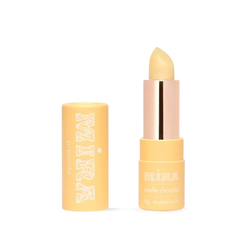 Baume à Lèvres naturel “Le Réveil de la Gousse” : Vanille, cacao & coco - Mira
