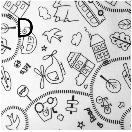 Set de table à colorier lavable et réutilisable - Maison Alice