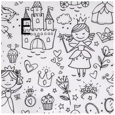 Set de table à colorier lavable et réutilisable - Maison Alice