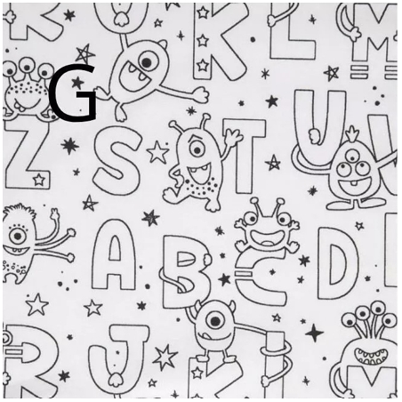 Set de table à colorier lavable et réutilisable - Maison Alice