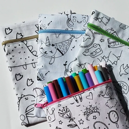 Trousse à colorier lavable et réutilisable - Maison Alice