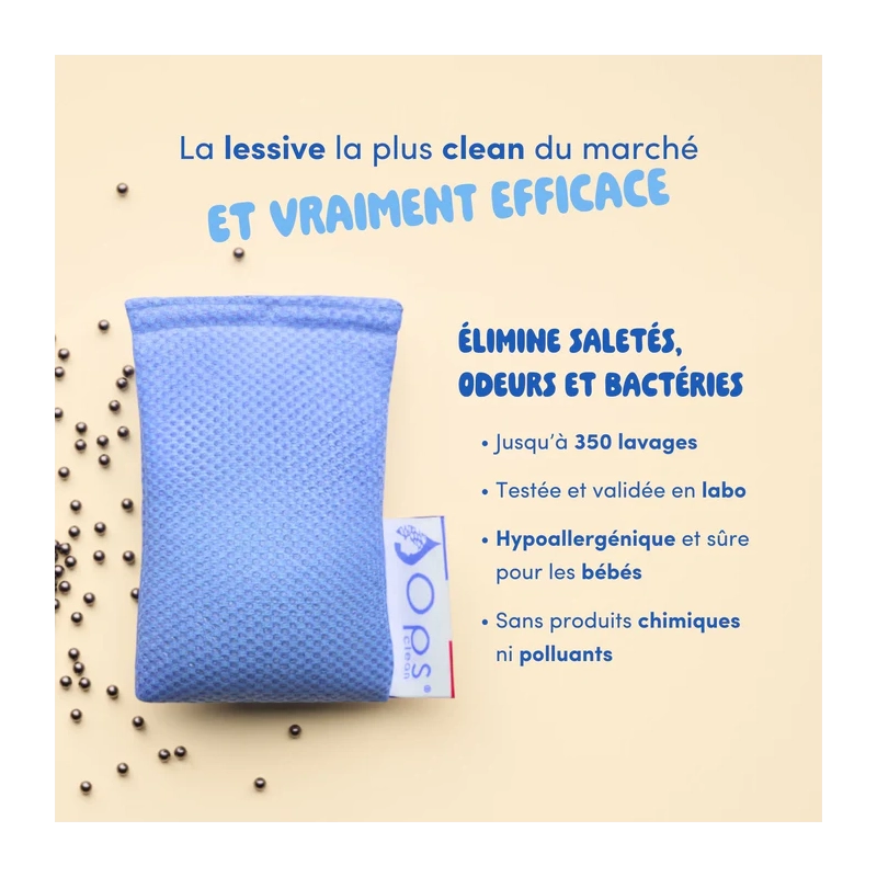Kit lessive écologique |Jusqu'à 1 an de linge propre sans produits toxiques
