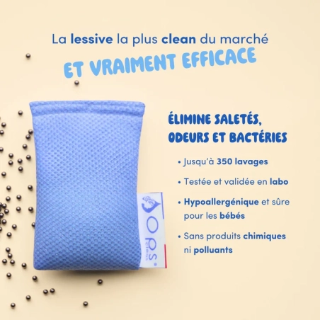Kit lessive écologique |Jusqu'à 1 an de linge propre sans produits toxiques