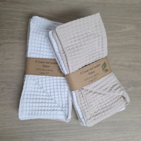 Kit accessoires lavables réutilisables | Organisation cuisine zéro déchet