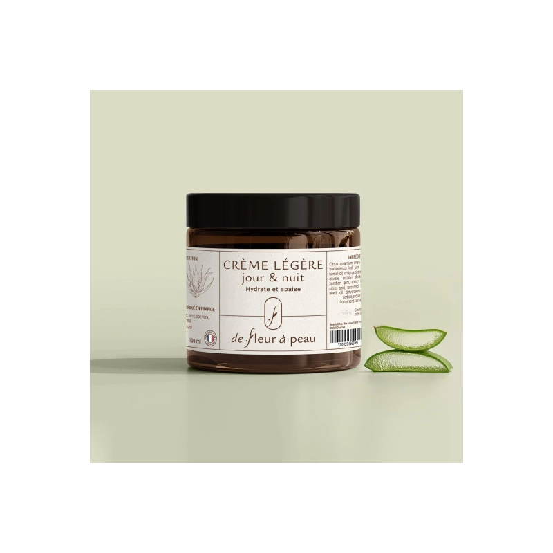 Crème visage légère jour & nuit | Hydrate et apaise - MyCosmetik