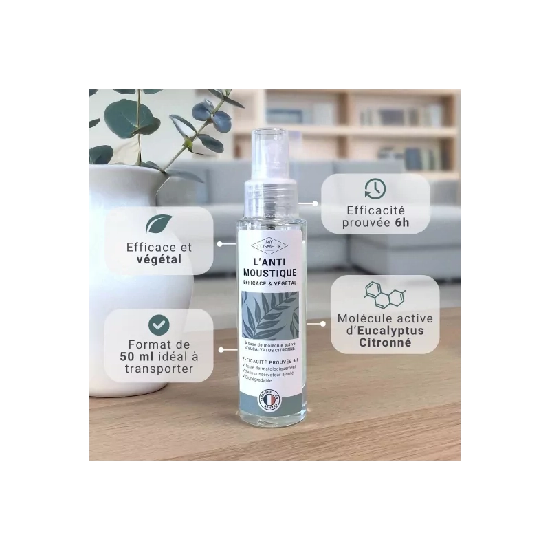 Spray anti-moustique végétal  efficace - Eucalyptus citronné | EticStories