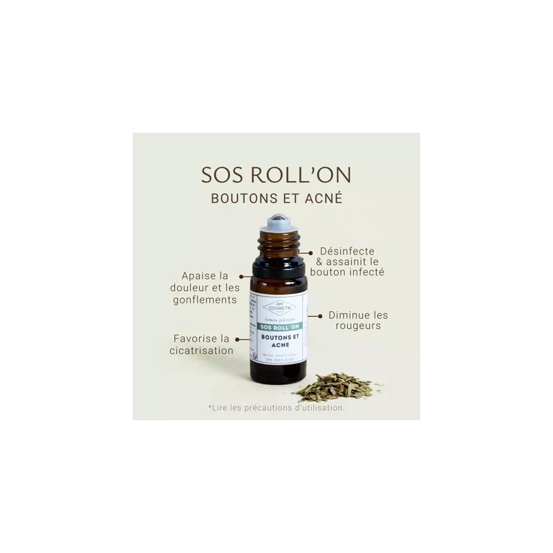 SOS Roll-on boutons & acné | Purifie, assainit, apaise - MyCosmetik