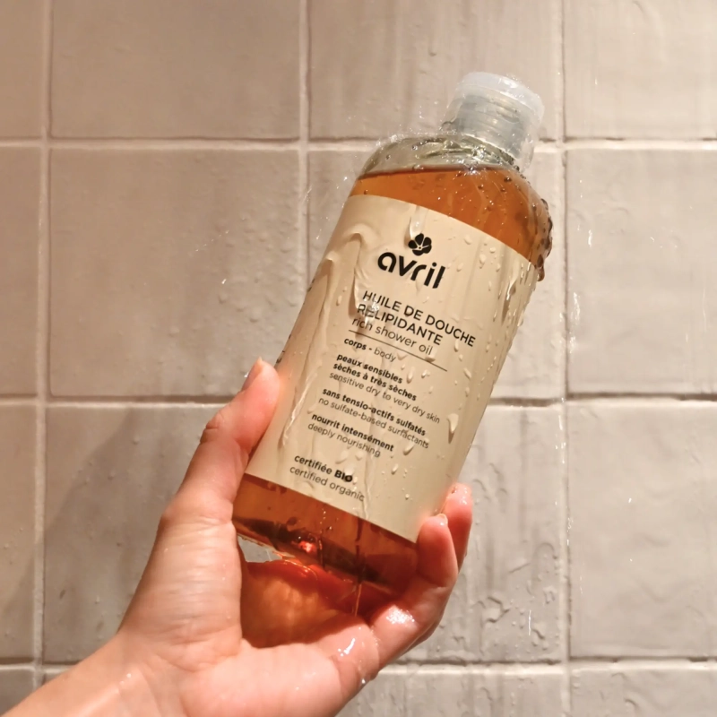 Huile de douche relipidante BIO  | Peaux sèches & sensibles - Avril
