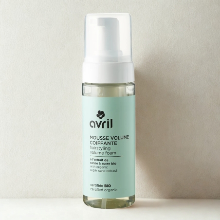 Mousse volume coiffante BIO- Volume & brillance - Avril | EticStories