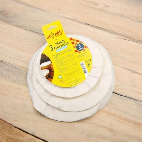 Couvre-plats en coton bio – Lot de 3 tailles  - Ah Table! Ecodis