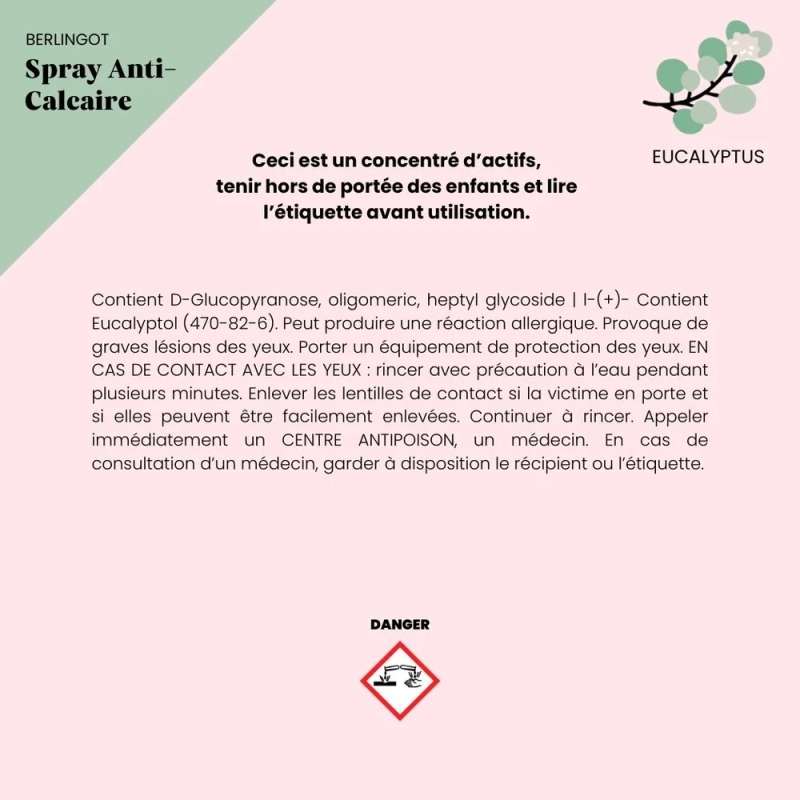 Spray anti-calcaire naturel berlingot recharge Ecocert Pimpant | EticStories