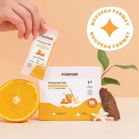 Nettoyant sol poudre naturel sans traces Ecocert x15 Pimpant | EticStories