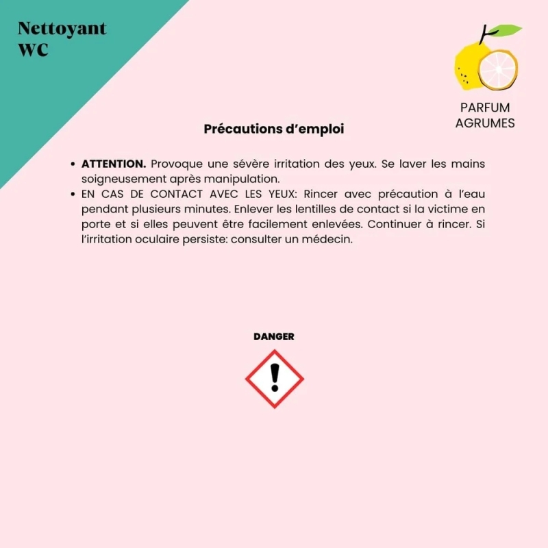 Nettoyant WC naturel 3-en-1 poudre Ecocert fosse septique Pimpant | EticStories