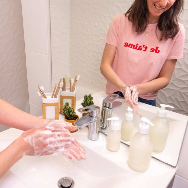 Gel Lavant Mains RECHARGE Fleur de Coton - Poudre à Diluer