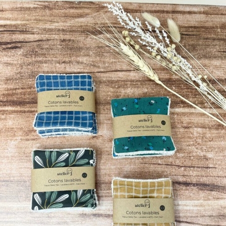 Cotons Lavables en lot de 4 – Atelier J