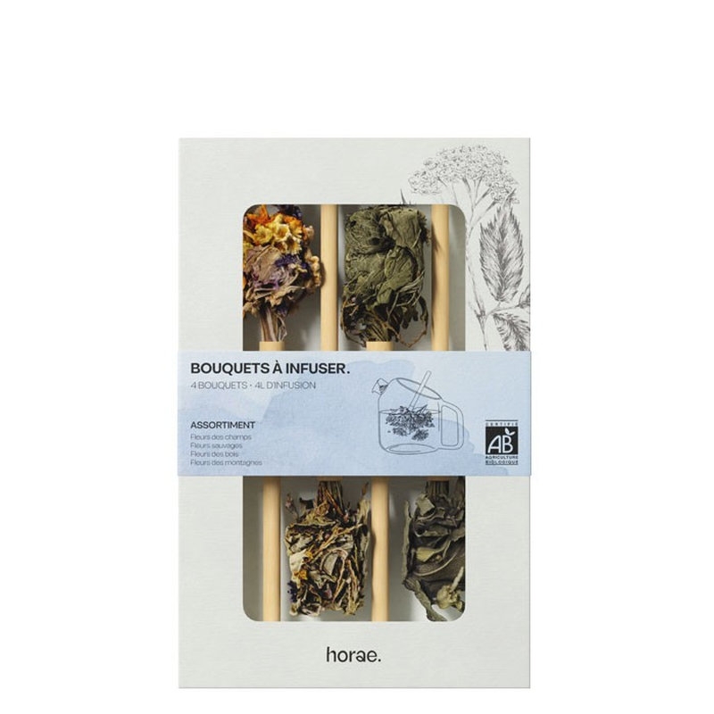 Coffret de 4 bouquets à infuser Bio - Horae
