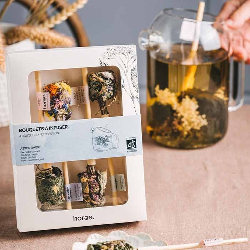 Coffret de 4 bouquets à infuser Bio - Horae