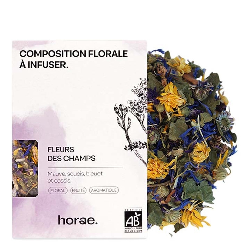 Composition florale à infuser 40 gr - Fleurs des Champs Bio vrac - Horae