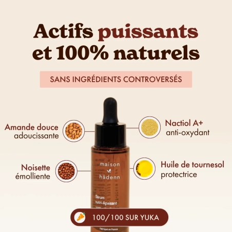 Serum nutri-apaisant BIO -  3 en 1 - Maison Hädenn