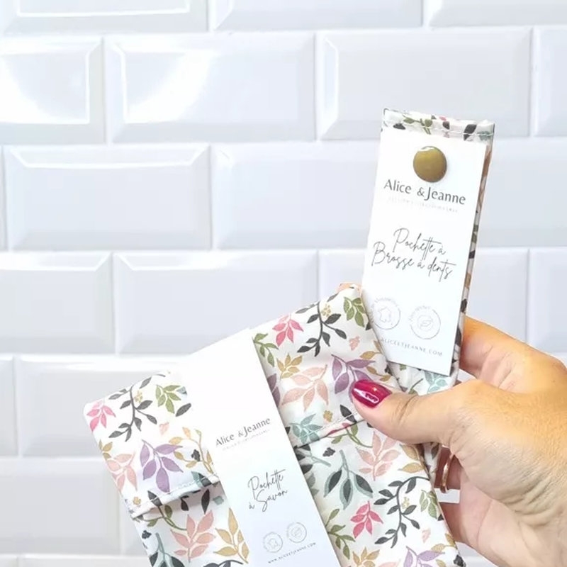 Pochette pour brosse à dents - Alice et Jeanne