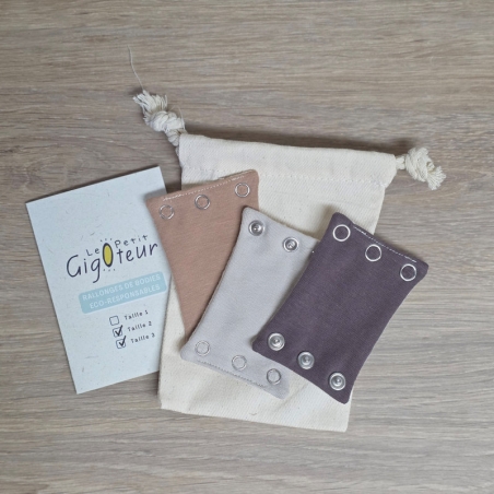 Rallonges de body bébé, lot 3 – Le Petit Gigoteur