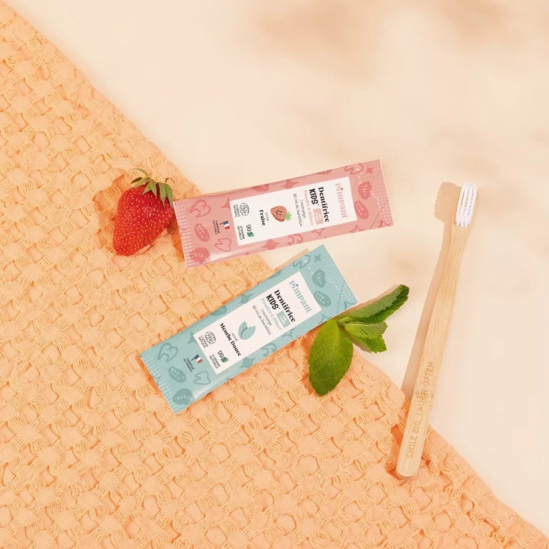 Coffret dentifrice Kids Fraise "Mon premier dentifrice" - Dès 3 ans, en Poudre à diluer - Pimpant