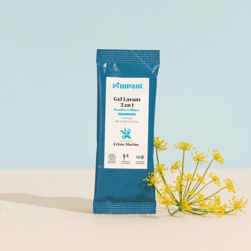 Gel douche 2-en-1 Corps & Cheveux Criste Marine - RECHARGE Poudre à diluer - Pimpant