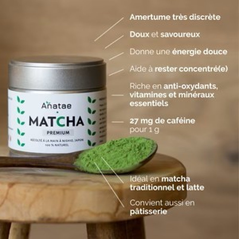 Thé Matcha Premium Bio – Thé vert d’exception - Anatae