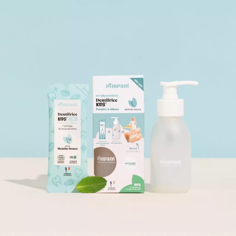 Kit découverte Dentifrice Kids Menthe Douce (+ 7 ans) - Pimpant