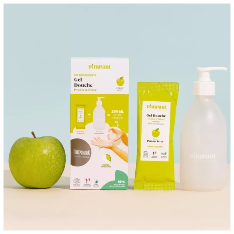 Kit découverte Gel Douche, en Poudre à diluer - Pimpant