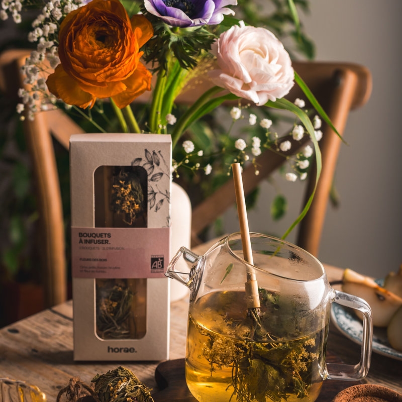 Somptueux bouquets à infuser, lot de 2 - Fleur au choix -  Horae
