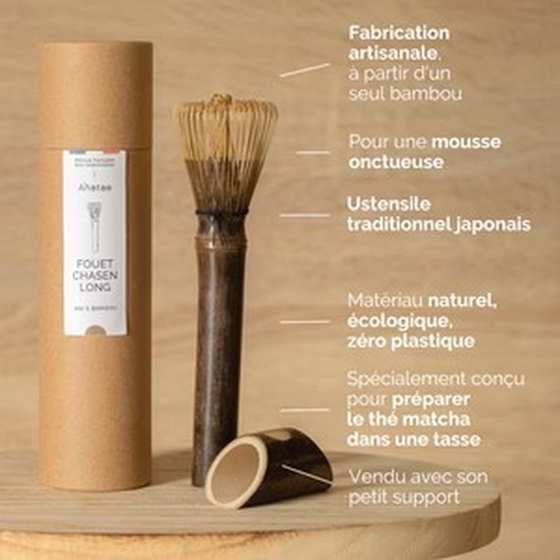 Fouet en bambou à manche long pour matcha - Chasen - Anatae
